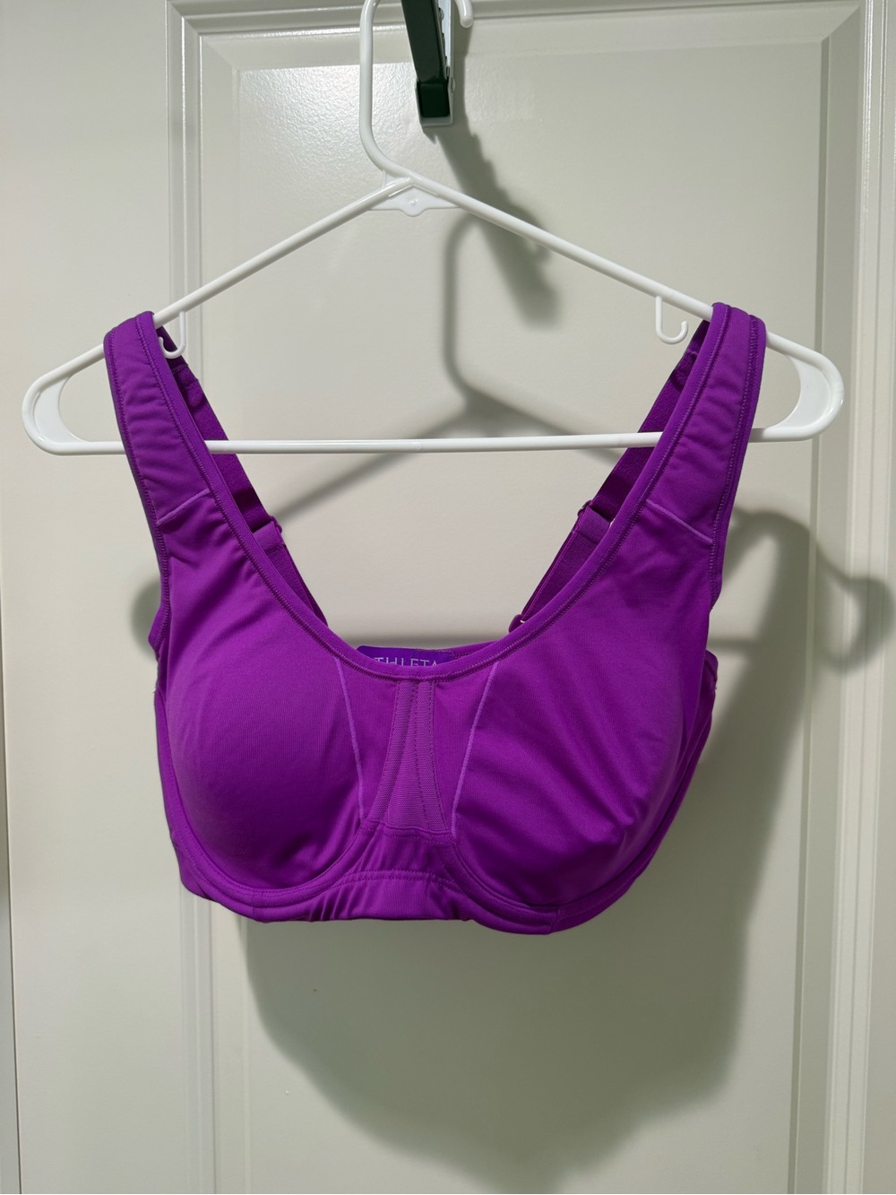 Athleta Glory High-Impact Purple Underwire Sports Bra 36D